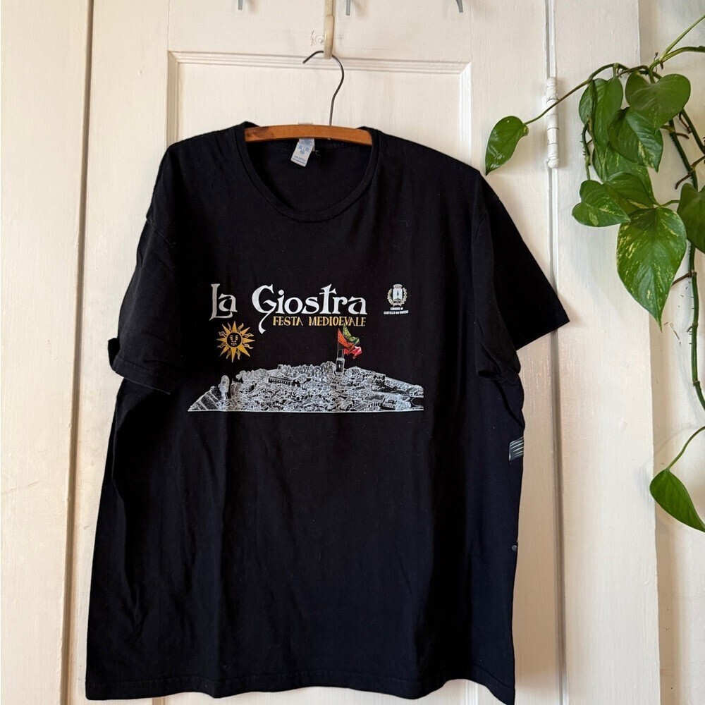 JHK TSRA150 Black Graphic Tee La Giostra 2x top